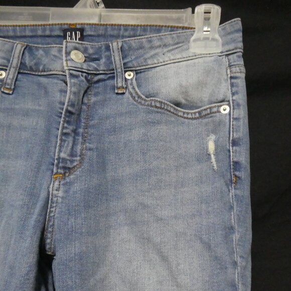 GAP DENIM | 30 regular | Medium Destroy | Faded Blue Distressed Denim - Picture 5 of 16